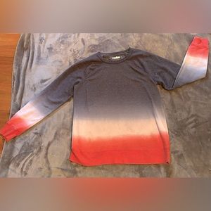 Women’s small Maurice’s ombré style sweatshirt blue/white/coral